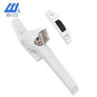 廠家直銷 七字執(zhí)手鋁合金平開(kāi)窗把手 外開(kāi)把手 15號(hào)帶鎖單點(diǎn)執(zhí)手