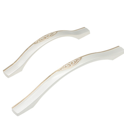 古帝歐式金加銀抽屜柜門把手 衣柜櫥柜拉手 單孔拉手