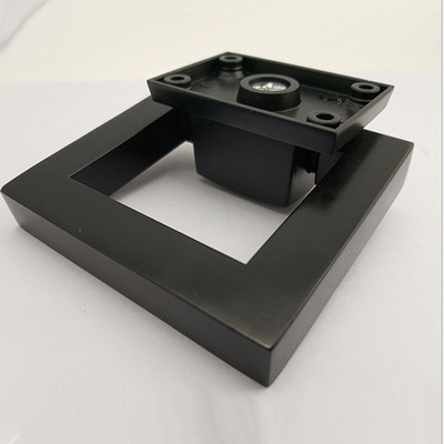 大號(hào)家具拉手 黑色大號(hào)拉手環(huán) 方形鋅合金敲門器 方形拉手環(huán)