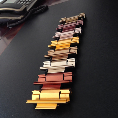 電泳噴漆金色57斷橋合頁鉸鏈 門窗三翼折疊紗窗斷橋合頁配件