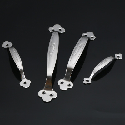 不銹鋼衣柜拉手現(xiàn)代簡(jiǎn)約抽櫥柜屜把手加厚實(shí)心梅花拉手柜門把手