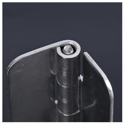 304不銹鋼3寸加厚工業(yè)圓角合頁機箱 五金配件設(shè)備柜門鉸鏈無孔