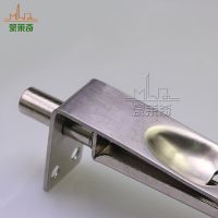 6寸不銹鋼門防盜門木門插銷鎖 上下安裝大門鎖天地鎖門用五金配件