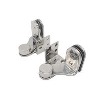 玻璃門窗上下轉(zhuǎn)軸夾五金合頁配件304不銹鋼玻璃天地合頁