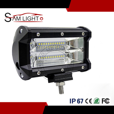 廠家直銷電商新爆款三排24珠72W LED工作燈長條燈行駛越野車燈