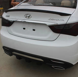 適用于索納塔八代改裝尾翼索8后擾流板仿韓版尾翼烤漆免打孔