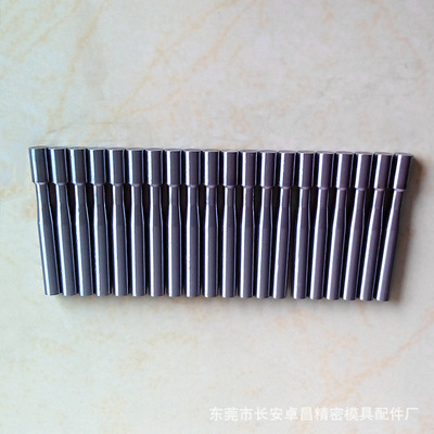 沖針?lè)菢?biāo)件訂做扁頂針頂桿鑲針SKD61 氮化頂針加工 模具配件