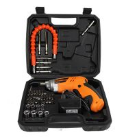 4.8V電動螺絲刀 多功能充電式手電鉆 電動螺絲批套裝 帶軟管