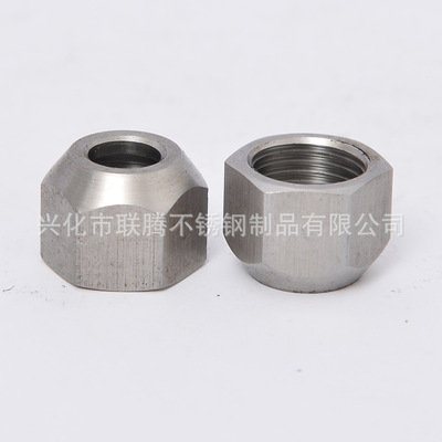 緊固件數(shù)控車(chē)床加工 定做非標(biāo)螺母 M10臺(tái)階鍍鋅螺帽 金屬五金配件