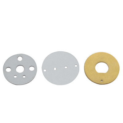 沖床加工件 非標(biāo)定制 圓形銅片五金機(jī)械沖壓件 CNC金屬?zèng)_壓件加工