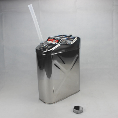 304不銹鋼汽油桶10升20升加厚小柴油壺備用大油罐汽車(chē)裝水存儲(chǔ)酒