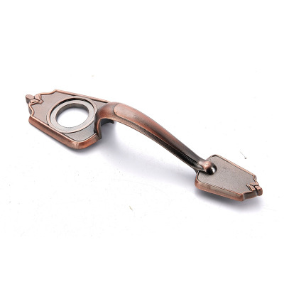 鋅合金大把手 帶洞門拉手 防盜門五金把手現(xiàn)貨熱銷 五金配件