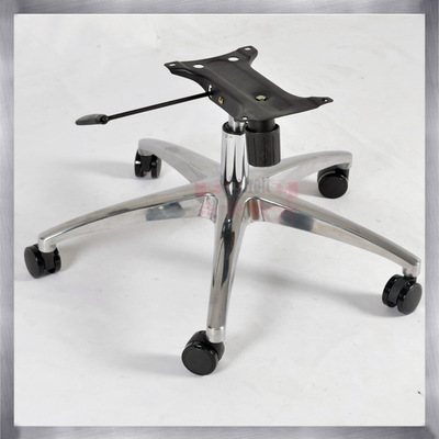 新款辦公椅配件鋁合金壓鑄五星腳底座家具五金配件工廠廠價直銷