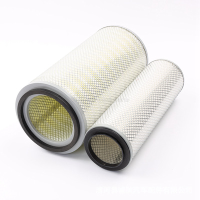 K2040鐵蓋空濾適配南駿重汽王牌757B貨車挖掘機(jī)收割機(jī)空氣濾清器