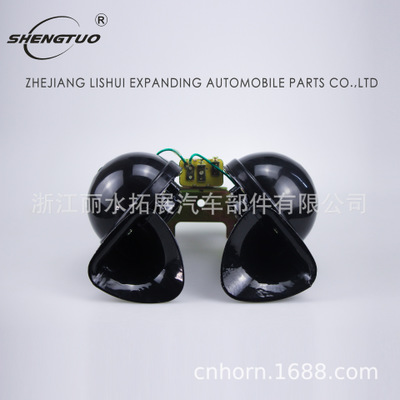 DL34蝸牛大喇叭 150DB貨車高音電喇叭12/24V snail horn防水 跨境