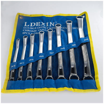 LDEXIN龍德信 鏡面雙頭梅花合金扳手