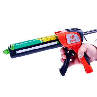 2020新款雙管手動(dòng)美縫膠槍省力玻璃膠槍金屬架液壓美縫槍廠家直銷