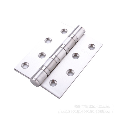 平開合頁304不銹鋼軸承實木門窗臥室開槽折疊鉸鏈靜音加厚4寸活葉