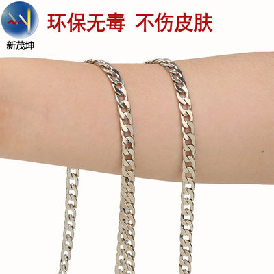 電鍍扁包鏈金屬包包鏈條斜挎包肩帶鏈子箱包鐵鏈鋁鏈條定制包鏈條