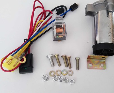 廠家直銷兩管金屬汽車氣喇叭摩托車超響汽笛12v改裝通用