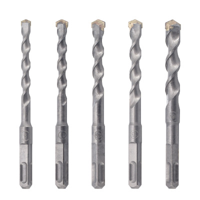 方柄四坑電錘鉆頭非標(biāo)鎢鋼合金工程混凝土圓柄兩坑兩槽沖擊鉆打孔