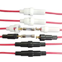 廠銷5*20保險絲座帶線螺旋式保險絲座，阻燃材料耐高溫！