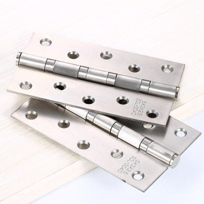 5寸平開304不銹鋼合頁 各式家居櫥柜門靜音緩沖加厚鉸鏈 五金批發(fā)