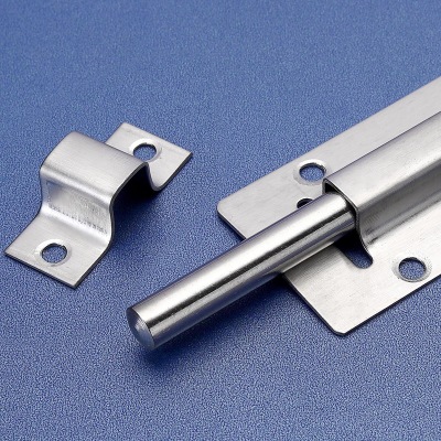 合興順 不銹鋼插銷明裝 門窗門栓防盜扣櫥柜橫閂 中方插銷批發(fā)
