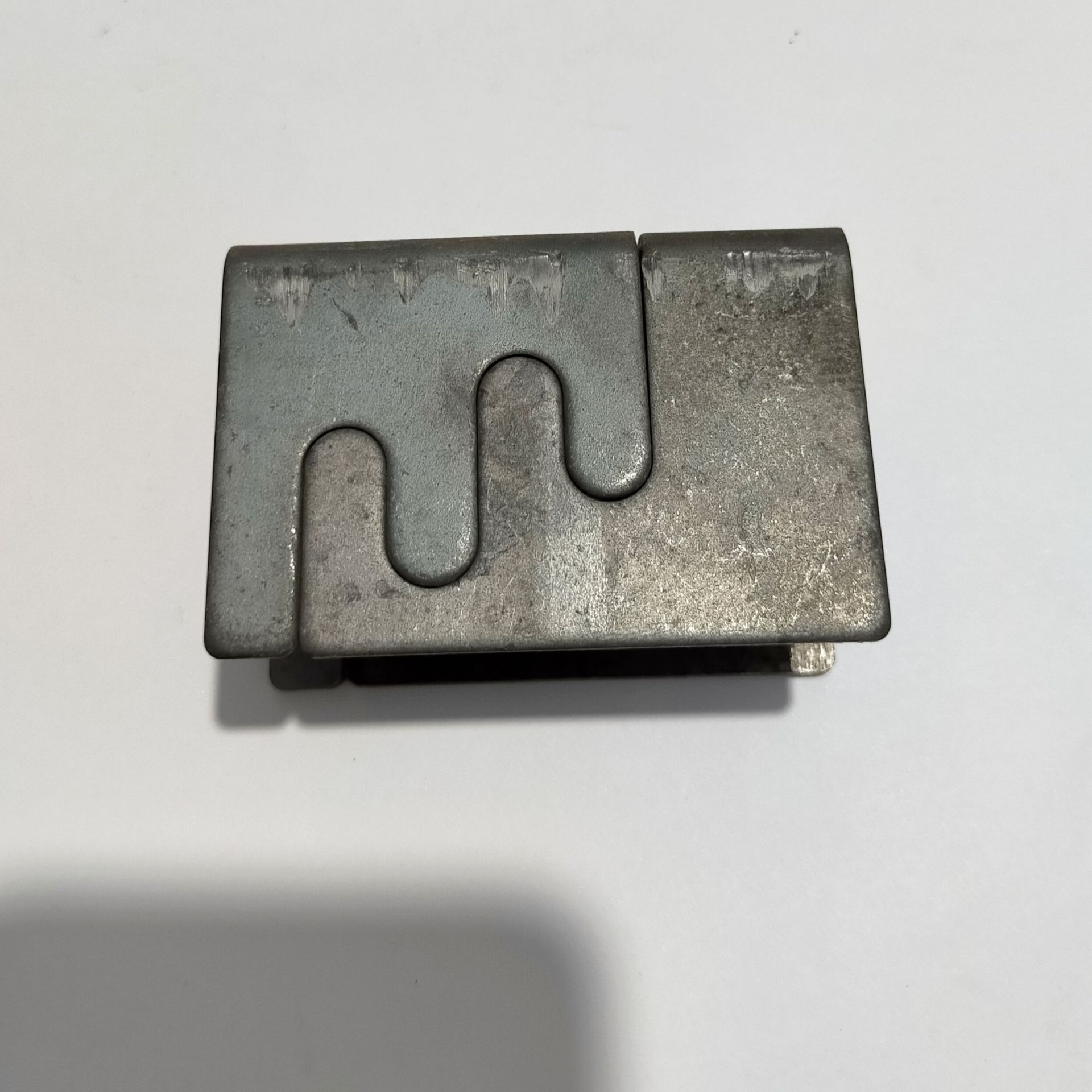 金屬卡扣 桌架子母扣 方管連接件 鐵管直角焊接配件 辦公家具配件