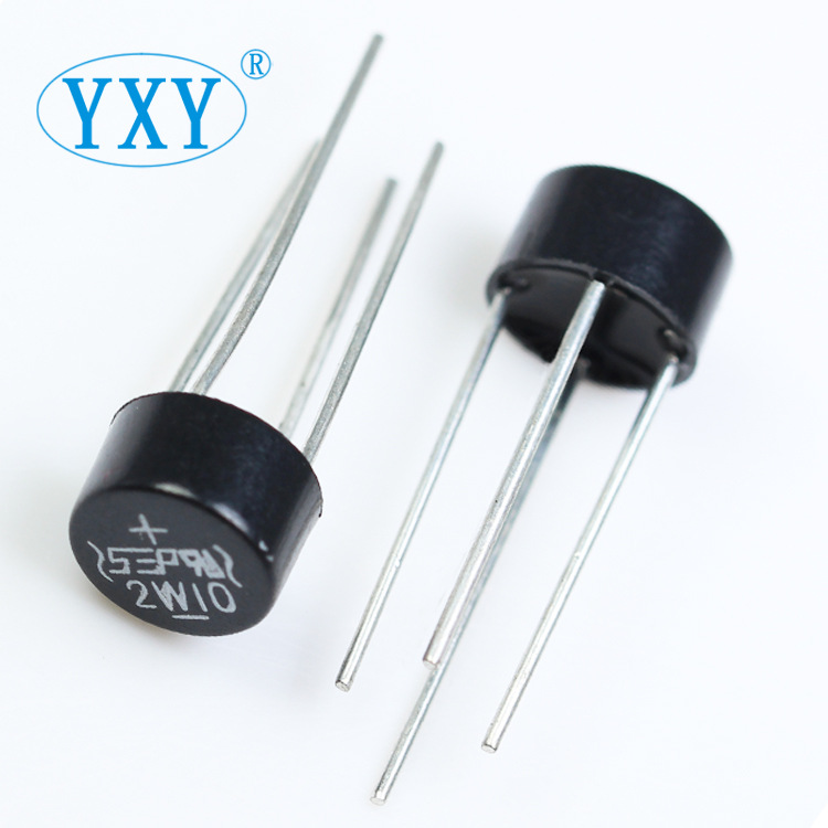 廠家直銷 2W10整流器 DIP-4 2W10M 2A/1000V圓橋 橋堆 橋式整流器