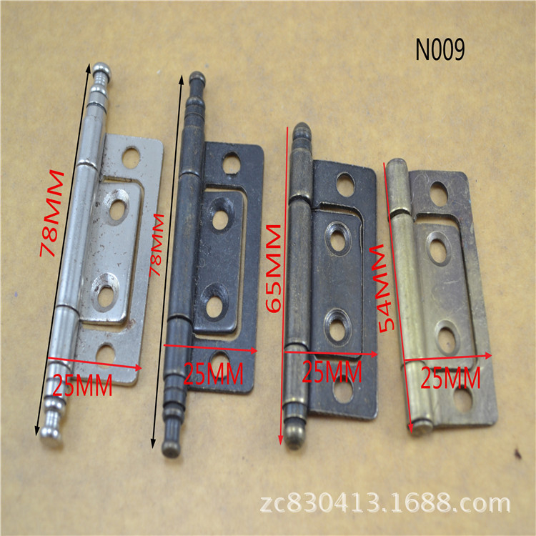 現(xiàn)貨供應(yīng) 特價實惠 低價來襲 家具五金配件 鐵質(zhì)仿古平面子母合頁