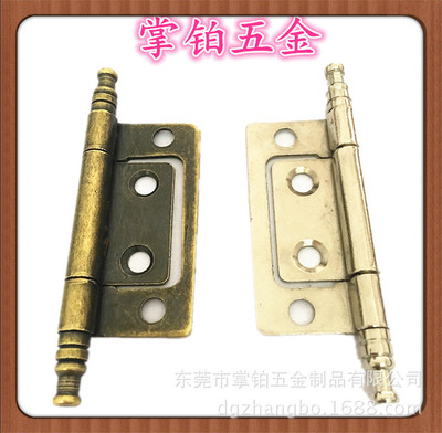 鐵質(zhì)2寸.3寸皇冠頭子母合頁(yè) 青古銅仿古衣柜門合頁(yè)系列廠家訂制
