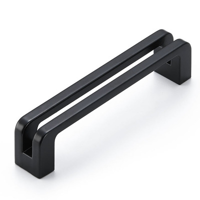 鋅合金櫥柜抽屜拉手美式黑色衣柜門(mén)把手現(xiàn)代簡(jiǎn)約歐式柜單孔小拉手