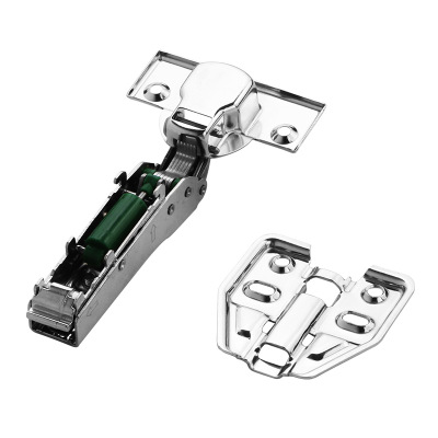 不銹鋼鉸鏈 靜音緩沖二段力低角度液壓阻尼鉸鏈1.2櫥柜門鉸脫卸式