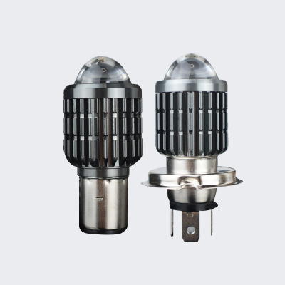 晶汽摩托車led透鏡小鋼炮車燈工程車改裝射燈汽車遠(yuǎn)近一體大燈