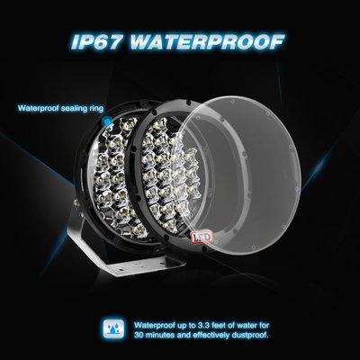 9英寸384W圓形工作燈越野車貨車改裝汽車燈跨境電商爆款