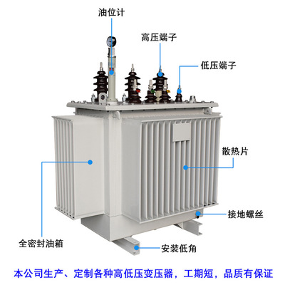 S13-400KVA油浸式電力變壓器33KV變0.4KV戶外配電變壓器 農(nóng)網(wǎng)改造
