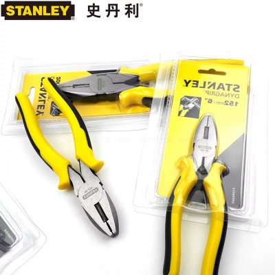 史丹利鋼絲鉗678寸老虎鉗子斷線鉗多功能剪線鉗家用夾持工具鉗子