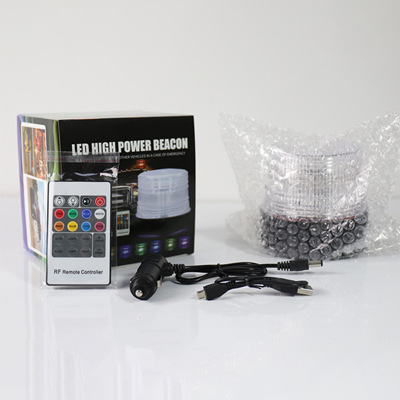 安全警示燈校車工程車led開道爆閃燈黃色專用超亮帶強(qiáng)磁鐵吸頂燈