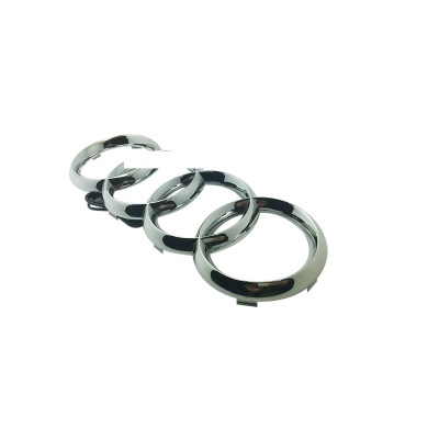 跨境爆品適用于奧迪A3456Q135前車標(biāo)后標(biāo)4D透光冷光改裝發(fā)光車標(biāo)