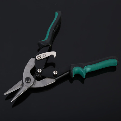 貨源供應(yīng)銀鹿航空剪 刃口鋒利鉻釩不銹鋼航空剪 工地V型鐵皮剪刀