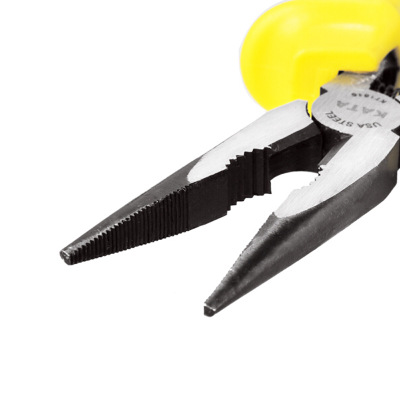 鍇達(dá)6寸8寸省力尖嘴鉗尖口鉗尖咀鉗子發(fā)黑防銹電工鉗膠鉗KT1816