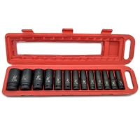 批發(fā)二分之一氣動加長13件套PC防爆套筒組套 4s維修店家用工具