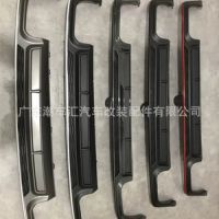 2019新款奧迪A6LC8改裝S6碳纖紋黑色后唇尾嘴尾喉