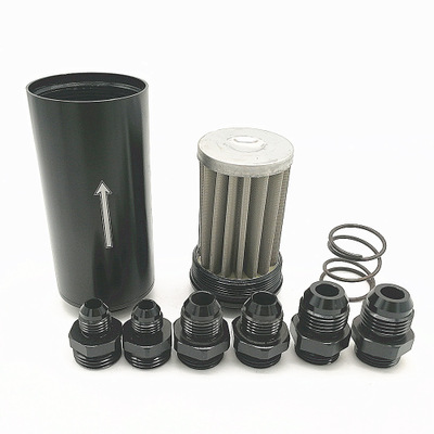 汽油濾清器燃油濾清器汽車改裝50MM機(jī)油燃油濾清器AN6 AN8 AN10