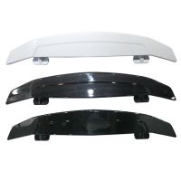 三廂轎車汽車通用尾翼改裝運動免打孔大定風翼帶燈碳纖紋gt飛機翼