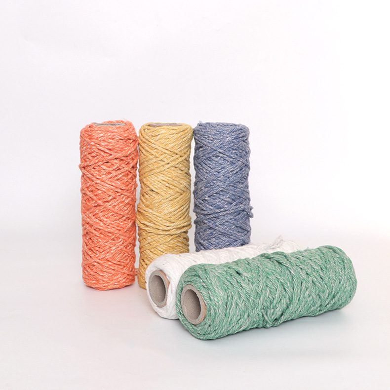 廠家直供批發(fā)多色摩擦紡紗 合股拖把紗 0.8S滌綸棉摩擦紡紗線批發(fā)