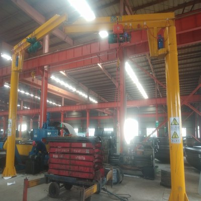 立柱懸臂吊，360度旋轉(zhuǎn)單臂吊5t 小型吊機1T2T3T鏈條葫蘆