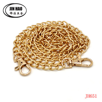 箱包五金鏈條金屬 DIY手工包包肩帶鐵鏈條配狗扣廠家直供