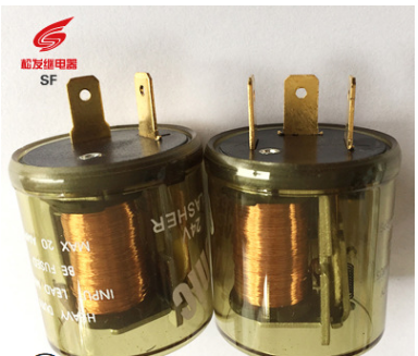 汽車閃光器 透明圓殼電子閃光器2腳3腳 可定制閃光器